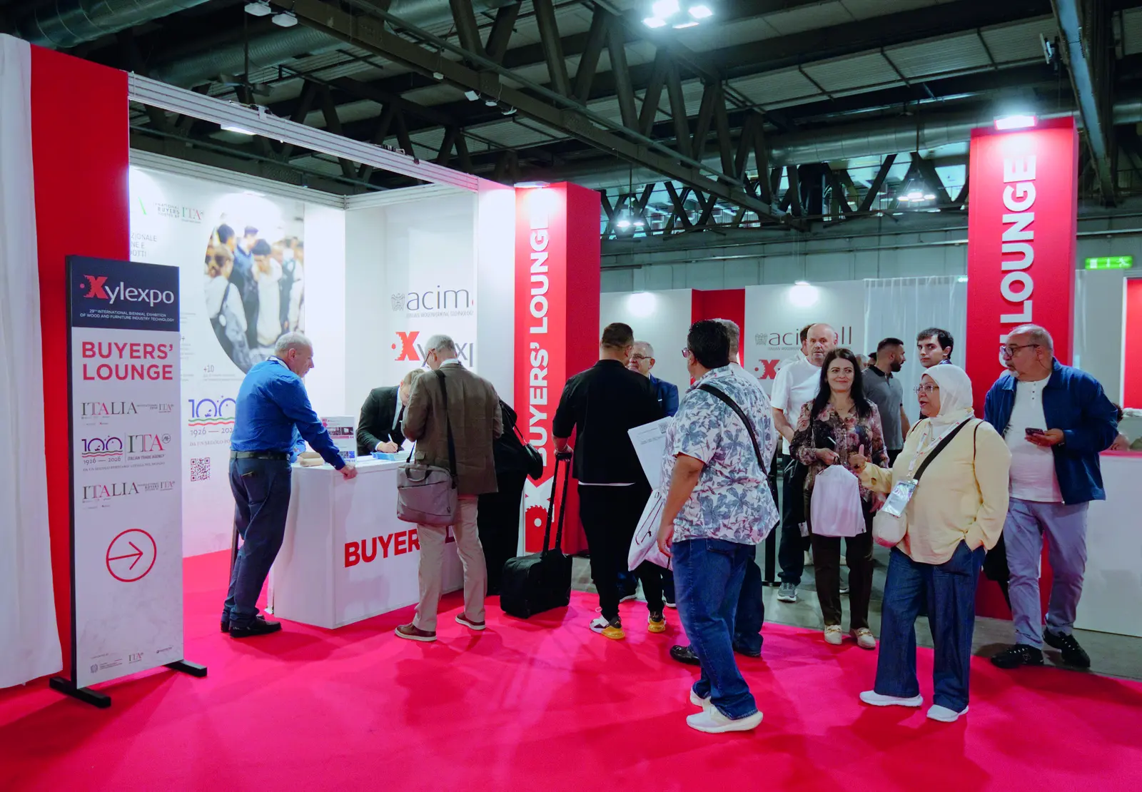 Accueil du Buyers&rsquo; Lounge de Xylexpo
