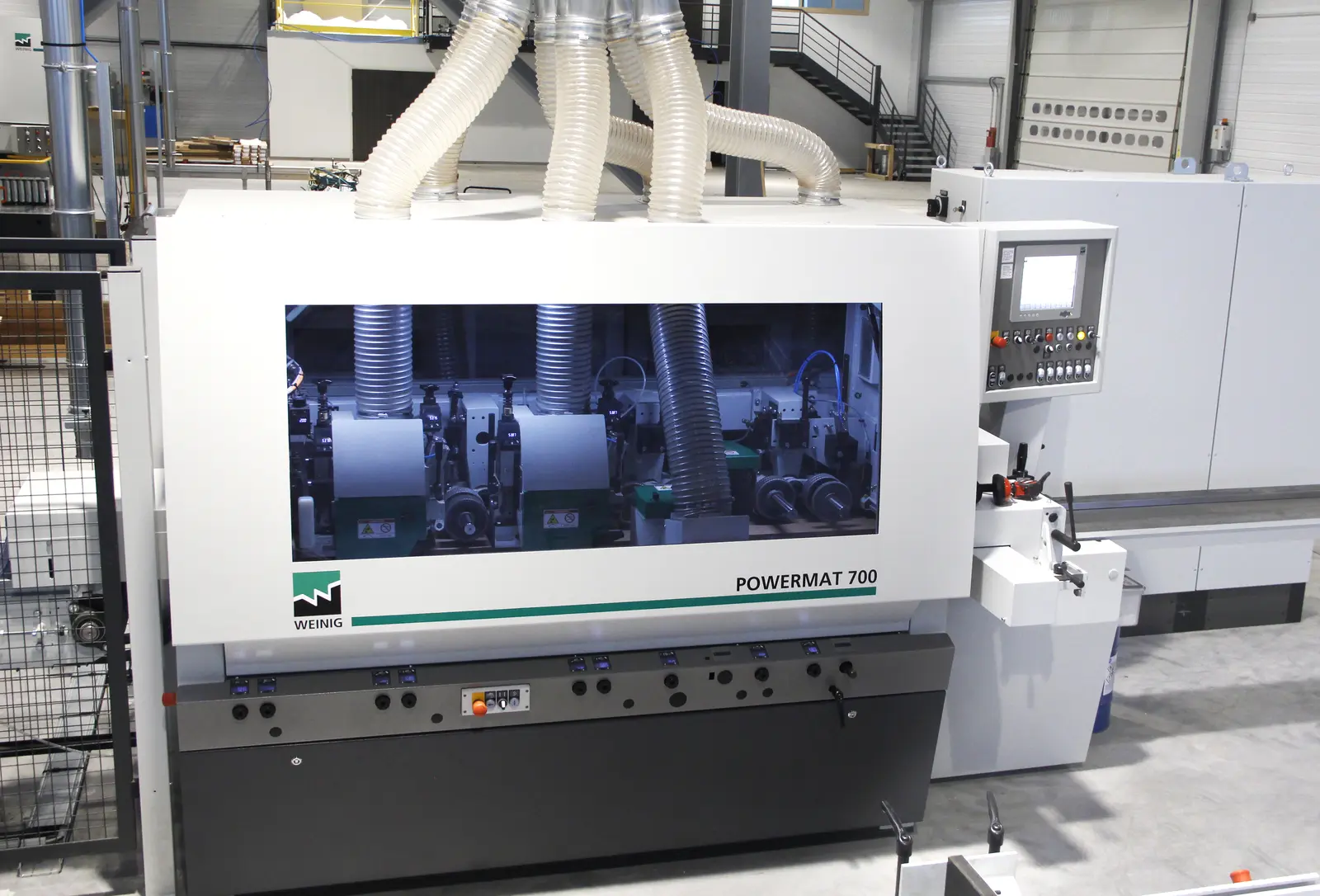 Machine Weinig du nouvel atelier de raboterie