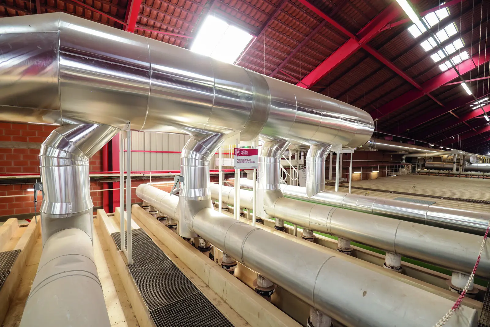 Gaines calorifugées du four tunnel optimisé au-dessus de la ligne de production