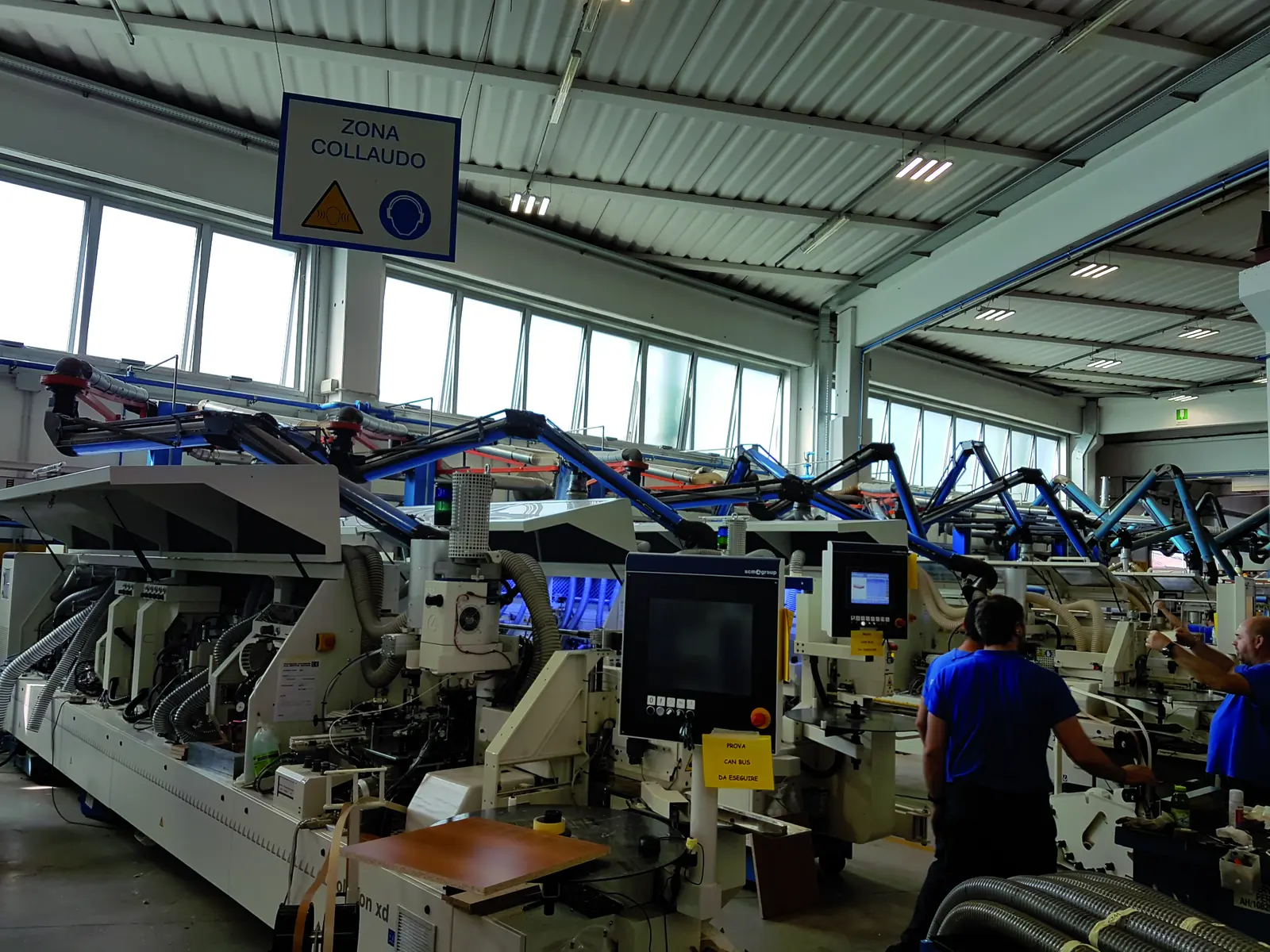 Machines de démonstration dans l’atelier Casadei Busellato