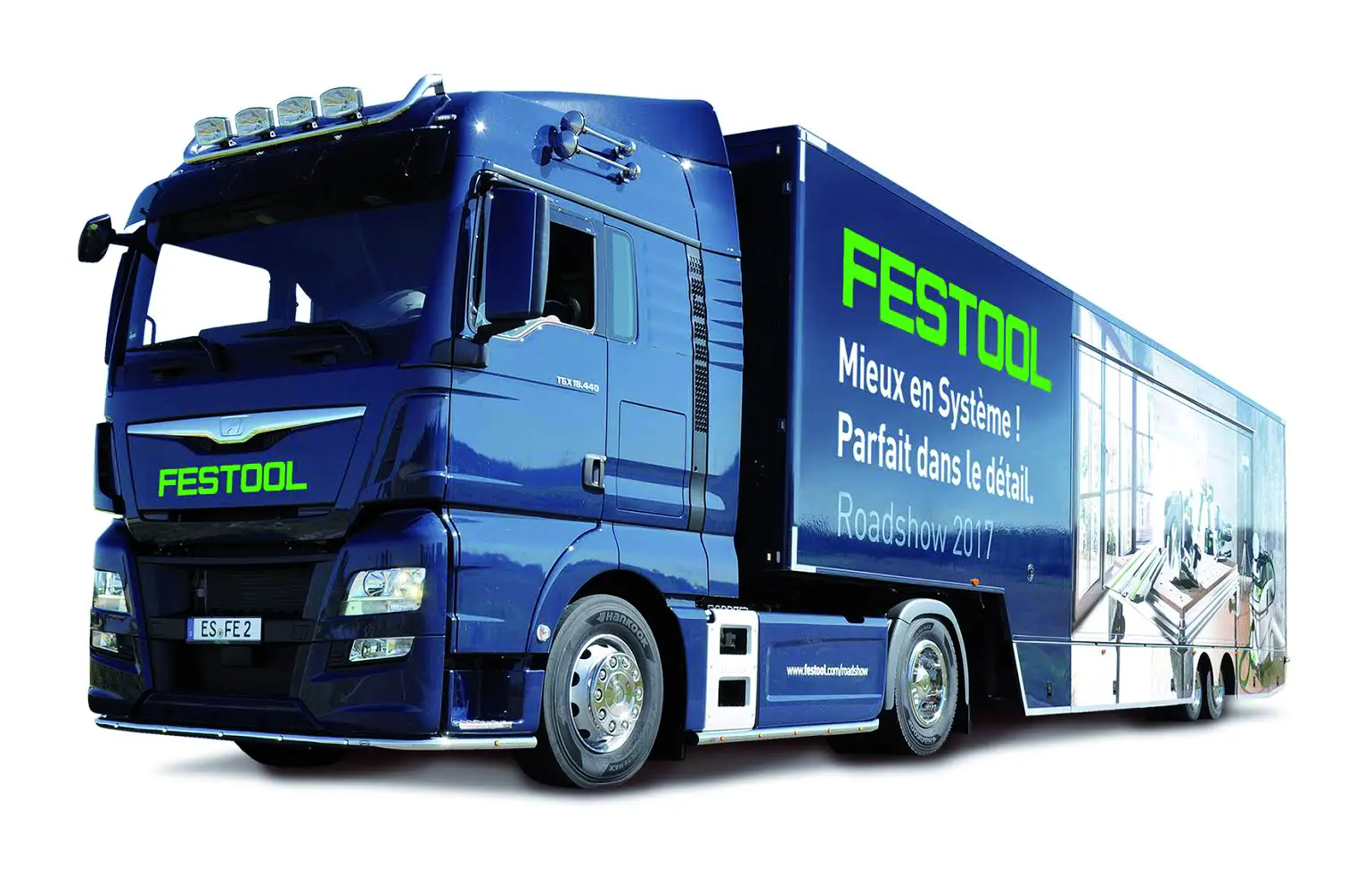 Le camion de d&eacute;monstration du Roadshow Festool