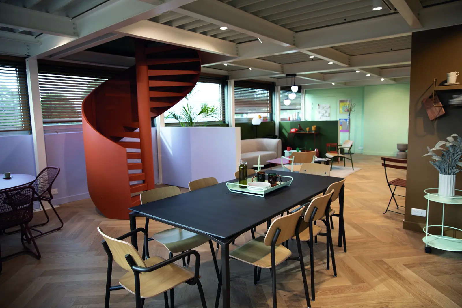 Dining area at La Maison Fermob
