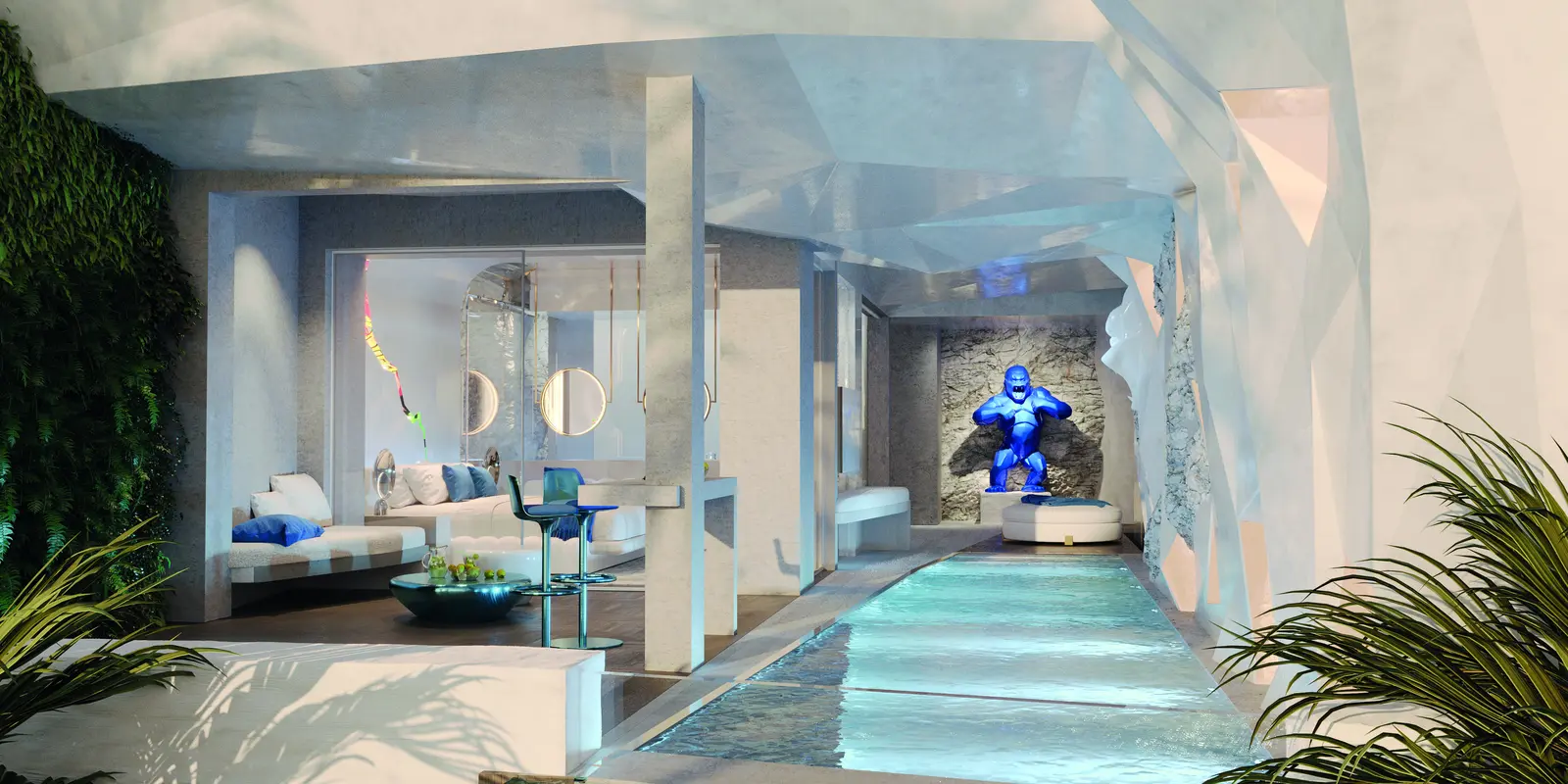H&ocirc;tel Cavo Tagoo &agrave; Mykonos, architecture troglodytique