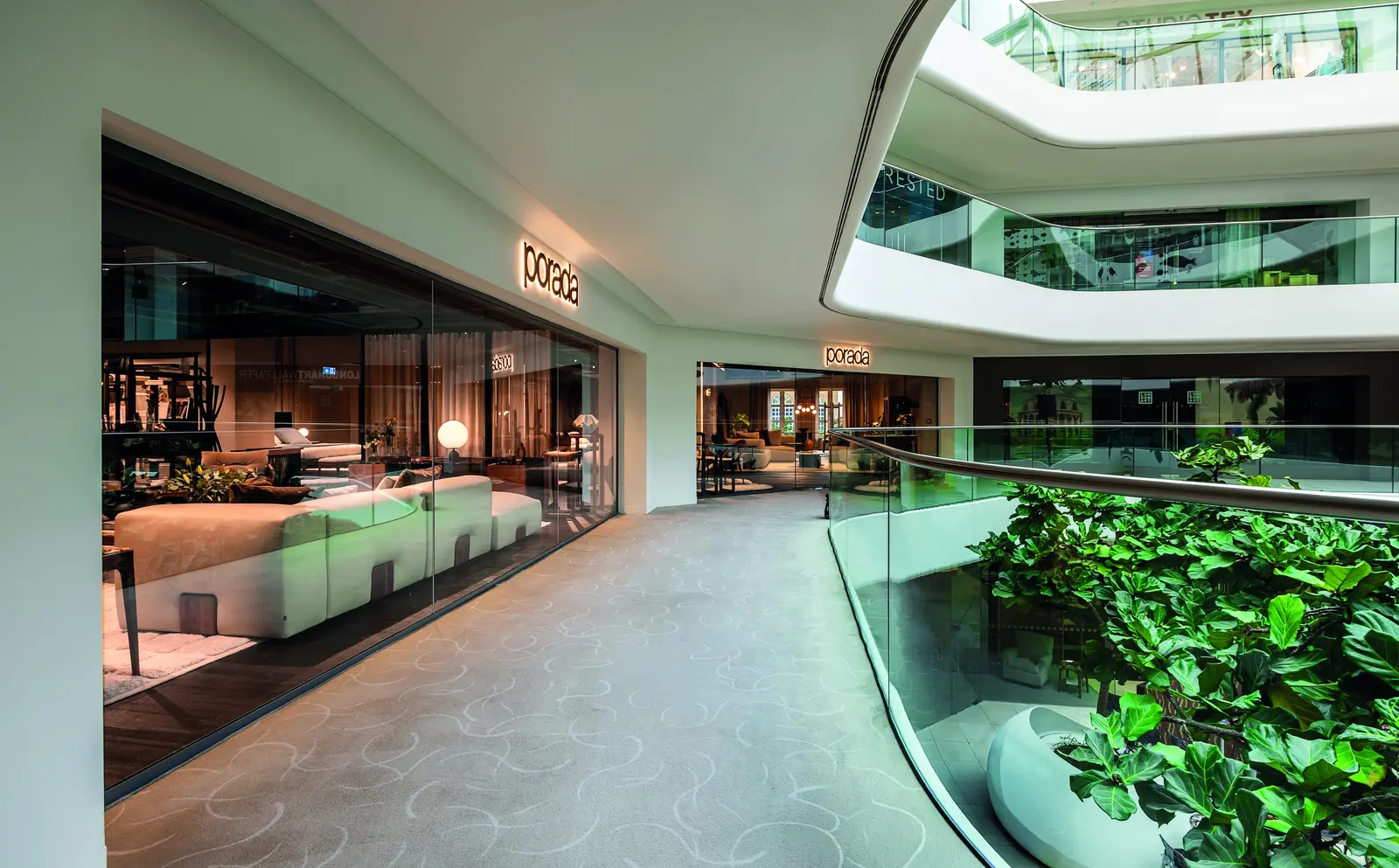 The Porada showroom at the Design Centre Chelsea Harbour