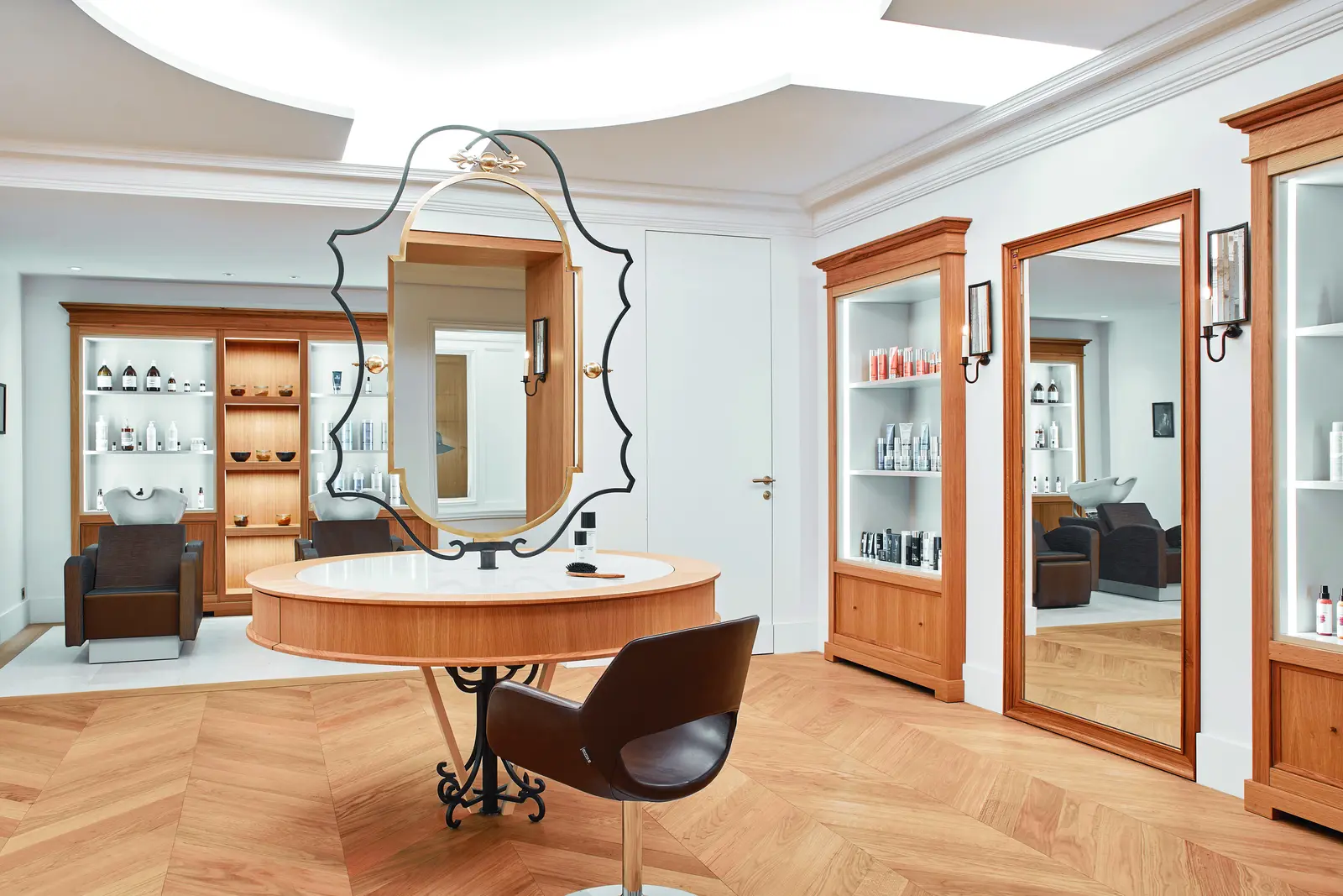 Le salon de coiffure du Château de la Messardière, à Saint-Tropez
