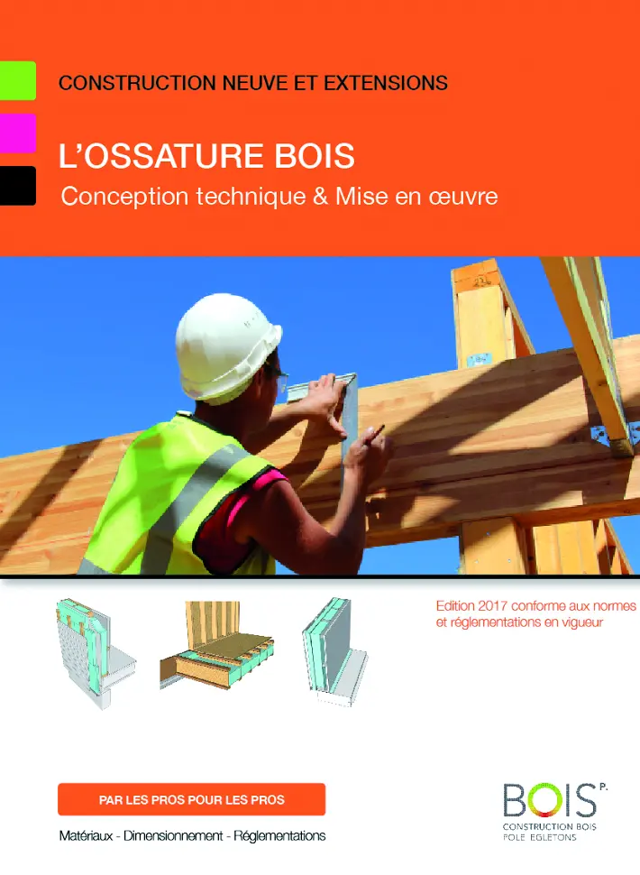 Couverture de l’ouvrage L’Ossature bois – Conception technique et mise en œuvre