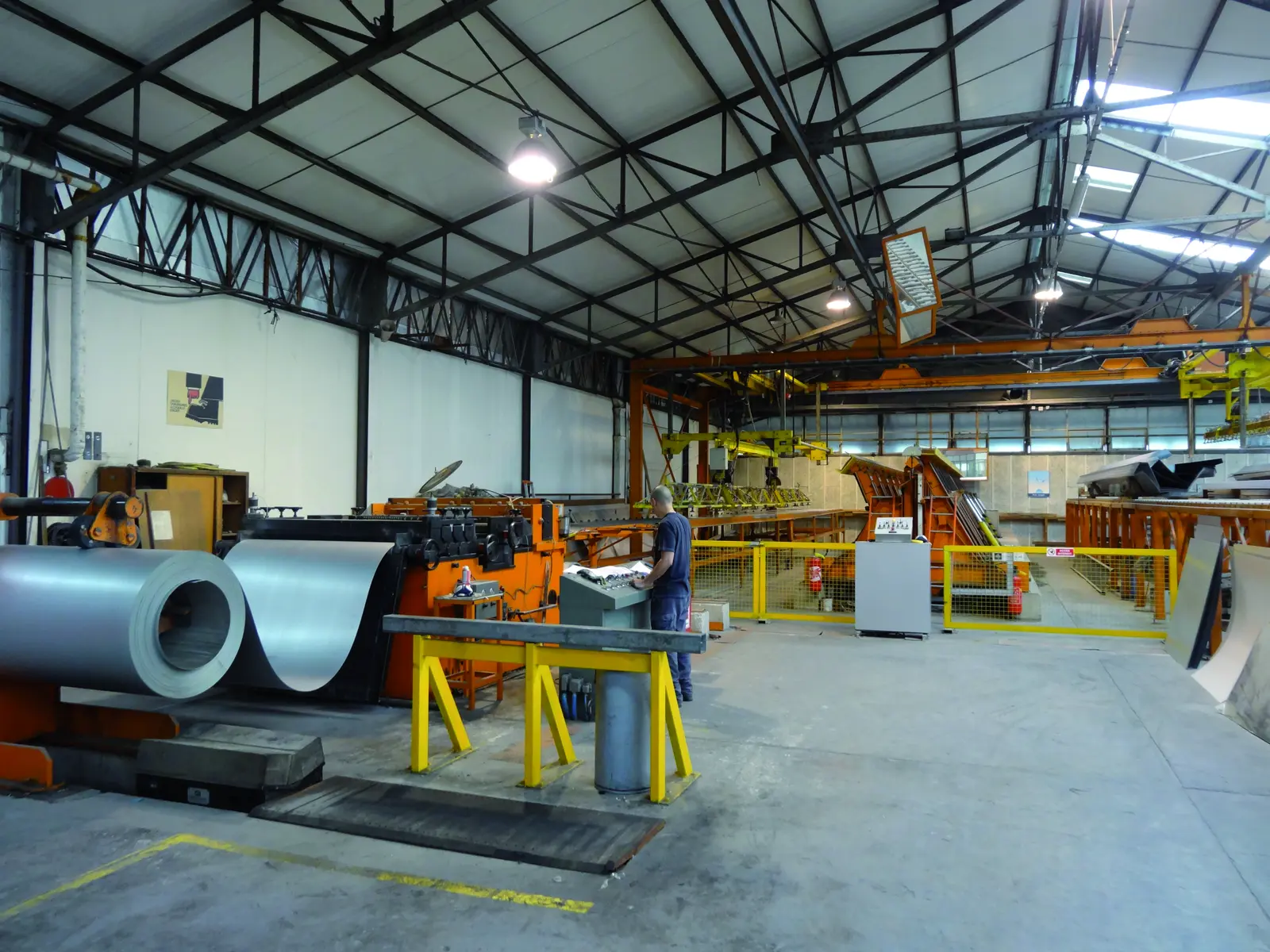 L&rsquo;atelier de charpente m&eacute;tallique d&rsquo;OBM Construction &agrave; Chevilly